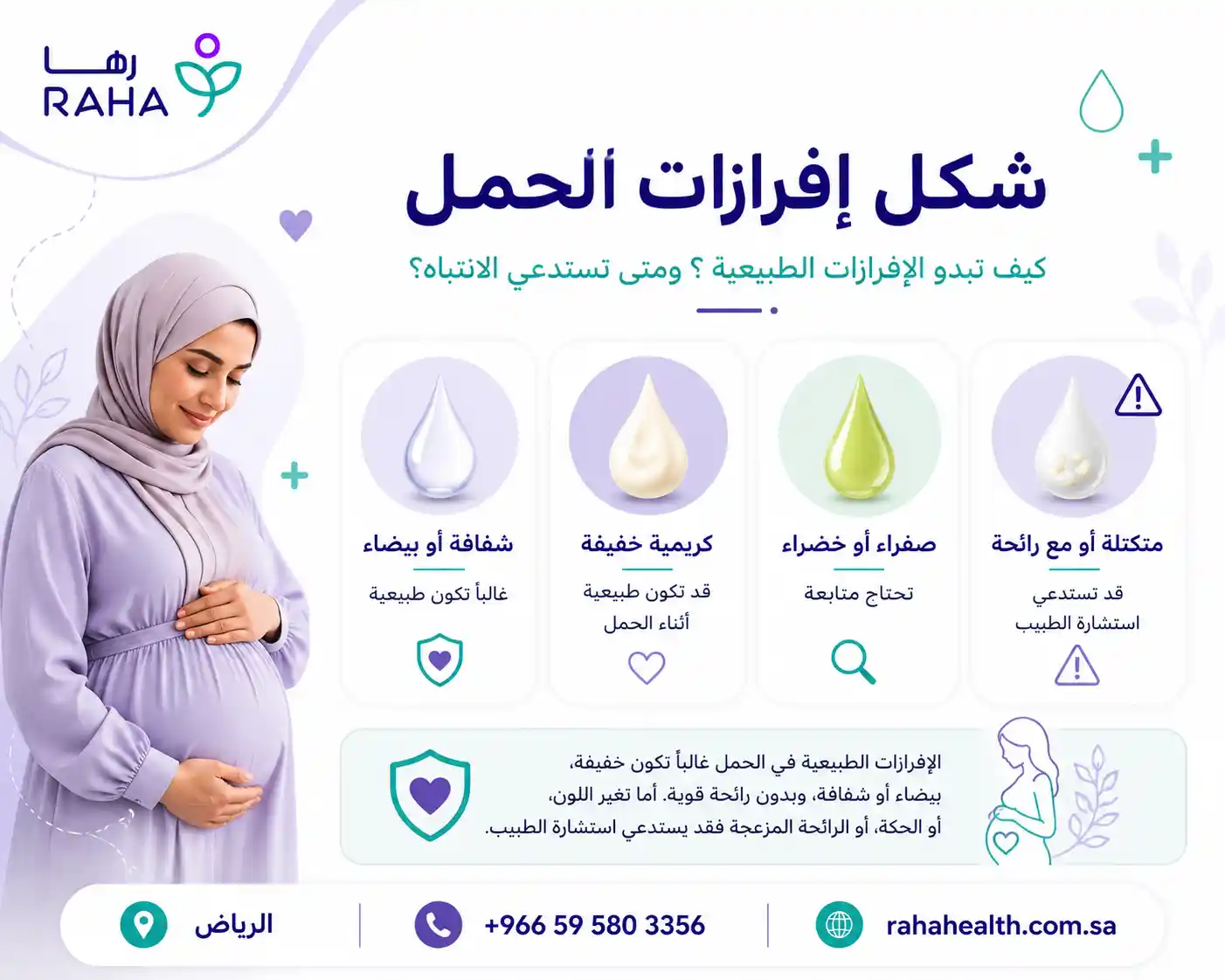 شكل افرازات الحمل في الاسبوع الاول